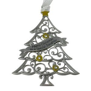 Ganz - Christmas Tree Ornament Engraved with "Merry Christmas to a Special Daugh